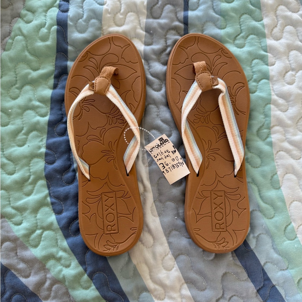 Roxy Colbee Sandal - Pastel Pink Blue - New Women’s Size 9  (95718754434)